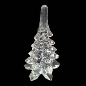 Vintage Art Glass Christmas Tree Sculpture Murano Style 6.5 in